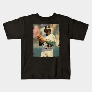 Dennis Eckersley in Oakland Athletics, 1992 Kids T-Shirt